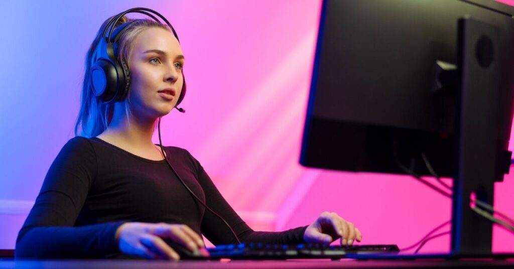 Kvindelig gamer